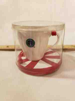 NOS 1990's Starbucks Christmas Ornament Holiday RARE PLEATED COFFEE CUP NEW  - Sold on eBay Mar, 23rd 2019 for $16.50