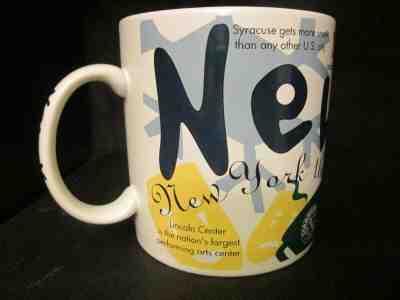 Starbucks Mug STATES OF BEAN NEW YORK Large Mug-Jan Belson 1997 - Sold on eBay Apr, 5th 2019 for $9.95