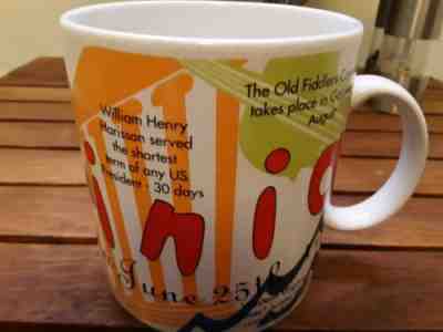 Starbucks  States Of Bean Virgina Coffee Mug Cup Large 1997 20 oz - Sold on eBay Mar, 29th 2019 for $9.00