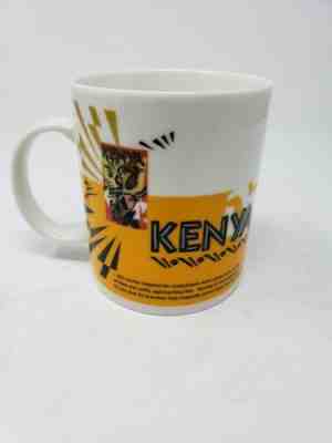 Starbucks Coffee 1998 Kenya Mug Cup Story of  Warrior & Lion Starbuck coffee mug - Sold on eBay Apr, 7th 2019 for $10.00