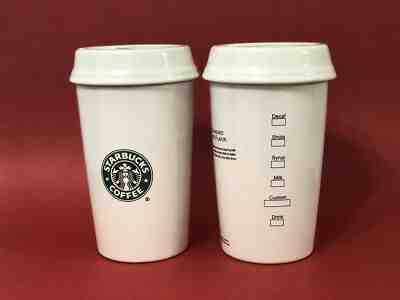 Starbucks Barista Ceramic Coffee Canisters-To Go Cups Design 2000 Starbucks - Sold on eBay Mar, 26th 2019 for $31.49