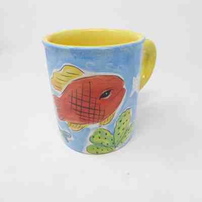 Starbucks Barista XL COFFEE CUP Mug TROPICAL FISH OCEAN 18oz BIG HANDLE 2001 - Sold on eBay Apr, 20th 2019 for $13.00
