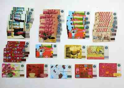  Lot of 32 STARBUCKS cards: 2002, 2003 Roses / Mothers Day, 2004, 2006, 2007 - Sold on eBay Apr, 20th 2019 for $102.50