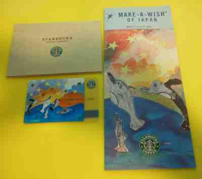 RARE VHTF Starbucks 2003 JAPAN DOLPHINS Make a Wish Card w/Matching PAMPHLET  - Sold on eBay Apr, 20th 2019 for $74.99