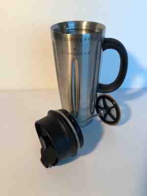 Starbucks 2003 Stainless Steel 16 oz. Solo Coffee Press Barista Travel Mug - Sold on eBay Apr, 19th 2019 for $9.00