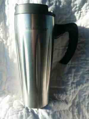 2004 Starbucks Stainless BARISTA AROMA SOLO Travel Tumbler + Lid 16 oz *missing - Sold on eBay Apr, 21st 2019 for $16.99