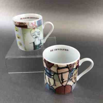 Pair Of STARBUCKS 2005 Espresso Cups Mugs Leadership Conference Rare - Sold on eBay Apr, 21st 2019 for $16.50