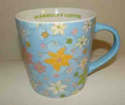 Starbucks 2005 Blue Spring Flowers Coffee Mug 16 oz EUC Tea  - Sold on eBay Apr, 20th 2019 for $19.99