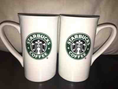 2 Tall Starbucks Coffee Mugs 2006 - Sold on eBay Apr, 22nd 2019 for $19.99