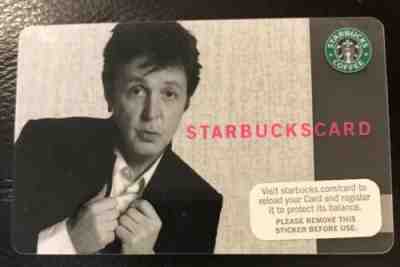 Starbucks 2007 "Paul McCartney" Gift Card...Never Swiped... - Sold on eBay Apr, 21st 2019 for $7.05