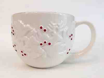 STARBUCKS 2008 White Red Berries Christmas Coffee Cup Mug Collectable Retired - Sold on eBay Apr, 22nd 2019 for $14.99