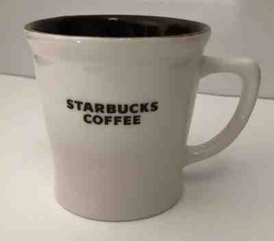 2009 Starbucks Coffee Mug 16 oz Cream White & Brown Inside New Bone China NWOT - Sold on eBay Apr, 13th 2019 for $19.99