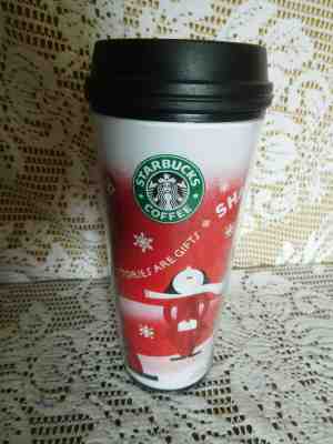 Starbucks Holiday Travel Mug Tumbler 2010 Insulated 16 oz. with Lid ~FREE SHIP~ - Sold on eBay Apr, 23rd 2019 for $14.96