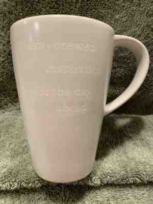 Starbucks Mug 2013 White Fresh-Brewed Inspiration for the Day Ahead 16oz - Sold on eBay Apr, 22nd 2019 for $4.50