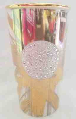 Starbucks Ceramic Tumbler 2014 Gold 30th Anniversary with Swarovski Crystals - Sold on eBay Apr, 23rd 2019 for $79.00