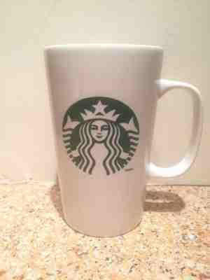 Starbucks 2014 Tall 16 oz Coffee Cup - White Mug with Green Siren Mermaid Logo - Sold on eBay Apr, 22nd 2019 for $9.99