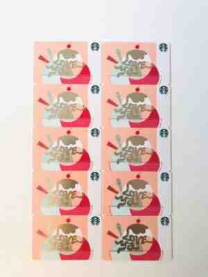 10 Starbucks 2018 Love Ya Holiday Cards Christmas Lot Recycle - Sold on eBay Apr, 22nd 2019 for $9.99