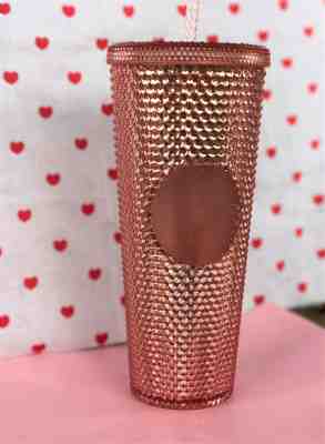 NEW 2019 Starbucks Pink Studded Holographic Glitter Iridescent 24oz Cup RARE - Sold on eBay Apr, 22nd 2019 for $43.00