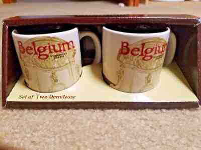 STARBUCKS ~ Belgium & Belgium  ~  3oz Icon Mugs (NEW) ~14 Oz Demitasse NWT - Sold on eBay Apr, 6th 2019 for $19.99