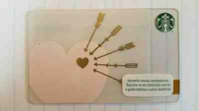 Starbucks Brazil 2019 Valentine's Day Gift Card.   PIN intact - Sold on eBay Apr, 5th 2019 for $3.75