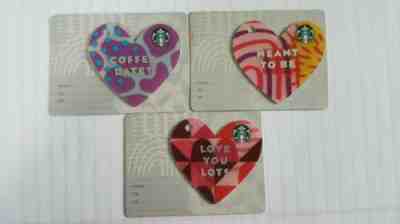  Three Starbucks Brazil 2019 Valentine's Gift Cards.   PINs intact - Sold on eBay Apr, 5th 2019 for $3.45