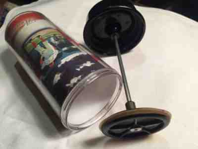 Starbucks french press travel mug Baseball "America's Favorite Pastime" Bodum - Sold on eBay Apr, 12th 2019 for $9.25