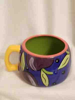 2006 Starbucks PeFi Costa Rica  Multi Color Mug Cup Fruit Plum Purple Royal Blue - Sold on eBay Apr, 9th 2019 for $12.97
