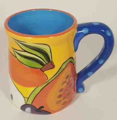 Starbucks PEFI Hand Painted Costa Rica Mug Coffee Cup 2006 Fruit Multi Color - Sold on eBay Apr, 9th 2019 for $10.00