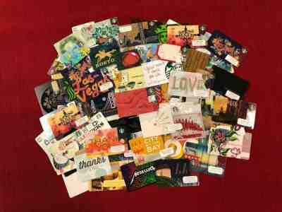120+ STARBUCKS GIFT CARDS LOT GERMANY UK US CITY OLD LOGO OOP - Sold on eBay Mar, 13th 2019 for $19.99