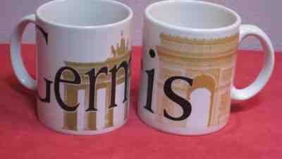 2 Vtg 2002 STARBUCKS Collector Series CITY MUGS (Jan Belson) GERMANY & PARIS EUC - Sold on eBay Mar, 12th 2019 for $8.50