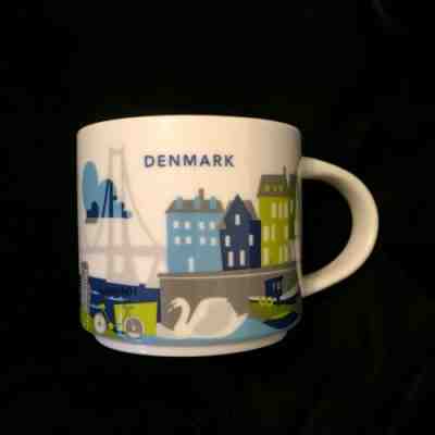 Starbucks Denmark YAH Mug Swan Harbor Cargo Bike Danish Dane Boat You Are Here - Sold on eBay Apr, 13th 2019 for $64.99
