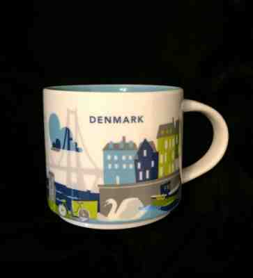Starbucks Denmark YAH Mug Swan Harbor Cargo Bike Danish Dane Boat You Are Here - Sold on eBay Feb, 27th 2019 for $59.99