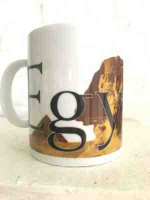 Vintage Rare STARBUCKS EGYPT PYRAMIDS 16 OZ MUG - CITY MUG COLLECTOR SERIES - Sold on eBay Mar, 26th 2019 for $22.99