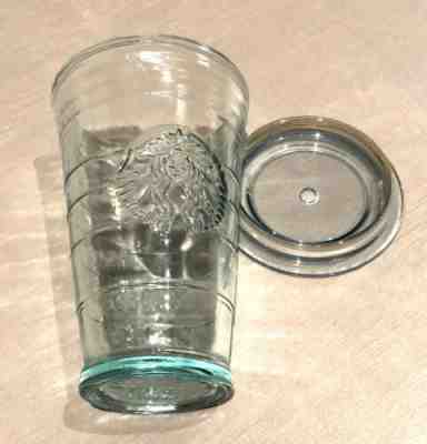 Starbucks Glass Tumbler 16 Oz. Made In Spain Cold Beverage No Straw - Sold on eBay Apr, 19th 2019 for $10.00