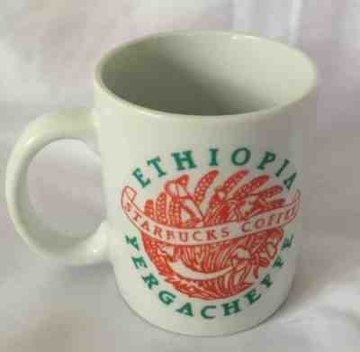Vintage Starbucks Ethiopia Yergacheffe  Coffee Mug Cup White - Sold on eBay Apr, 5th 2019 for $9.99