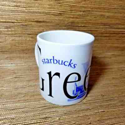 STARBUCKS Greece City Mug Collector Series Blue White 16oz Cup 2002 England - Sold on eBay Apr, 10th 2019 for $6.00