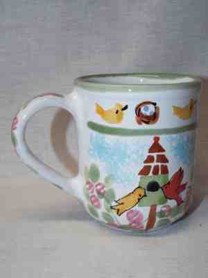 RARE Starbucks Hand Painted Hungary Floral Birds and Birdhouses Mug Coffee Cup - Sold on eBay Apr, 11th 2019 for $15.99