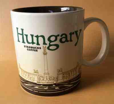 2016 STARBUCKS HUNGARY CITY MUGs 16 OZ  - Sold on eBay Apr, 11th 2019 for $9.99