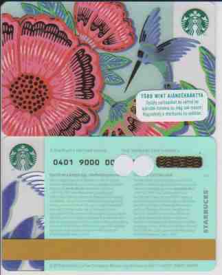 Hungary Starbucks card, No value,PIN intact - 2018 Spring Hummingbird - Sold on eBay Apr, 4th 2019 for $8.00