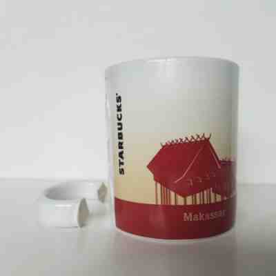 R@RE Starbucks Makassar broken handle Made in Indonesia Dancer Series mug - Sold on eBay Apr, 19th 2019 for $10.00