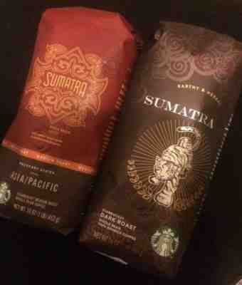 2x Starbucks Sumatra 1LB Bags Passport Series 2LB Whole Bean Coffee Free Sticker - Sold on eBay Apr, 16th 2019 for $6.75