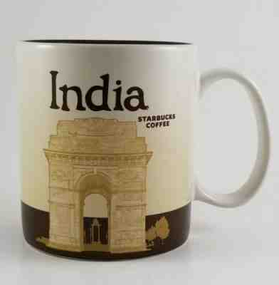 Starbucks INDIA Coffee Mug Global Icon City Collector Series Cricket 2012 - Sold on eBay Apr, 21st 2019 for $15.99