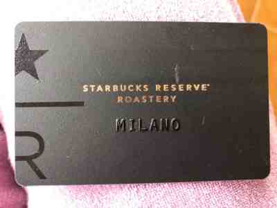 MILANO Reserve Roastery Italy Starbucks Card - Sold on eBay Apr, 21st 2019 for $10.00