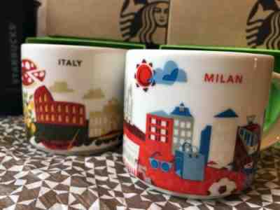 Starbucks Italy and Milan YAH Mugs - Ships from US - Sold on eBay Apr, 20th 2019 for $85.00