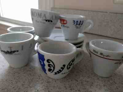 Starbucks D. Reinhart IPA Italy Set of 6 Demitasse Espresso Cups with 4 Saucers - Sold on eBay Apr, 17th 2019 for $20.00