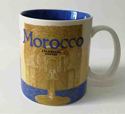 16oz Starbucks Coffee Cup Mug Morocco City Collector Series Mugs