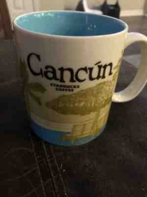  MEXICO - CANCUN - STARBUCKS MUG 16 OZ - COLLECTOR SERIES - WITH SKU - Sold on eBay Mar, 22nd 2019 for $17.99