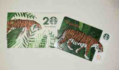 Starbucks 2013 Malaysia "Negaraku" Gift Card w/Matching Sleeve...Pin Intact - Sold on eBay Apr, 18th 2019 for $5.00