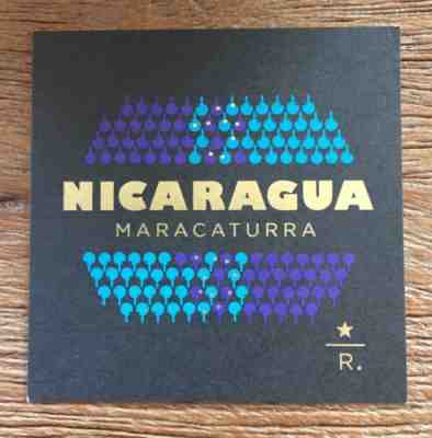 Starbucks Reserve Taster Card RARE 2012 Nicaragua Maracaturra MEGA RARE! - Sold on eBay Mar, 12th 2019 for $29.95