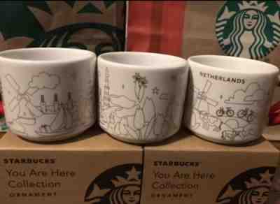 Starbucks Netherlands You Are Here Mini Mug 2oz Holiday Ornament New in Box - Sold on eBay Apr, 18th 2019 for $35.00